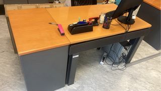 4 Mesas profesionales oficina madera y metal