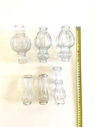 Recambios lámpara vintage cristal (Set de 6)