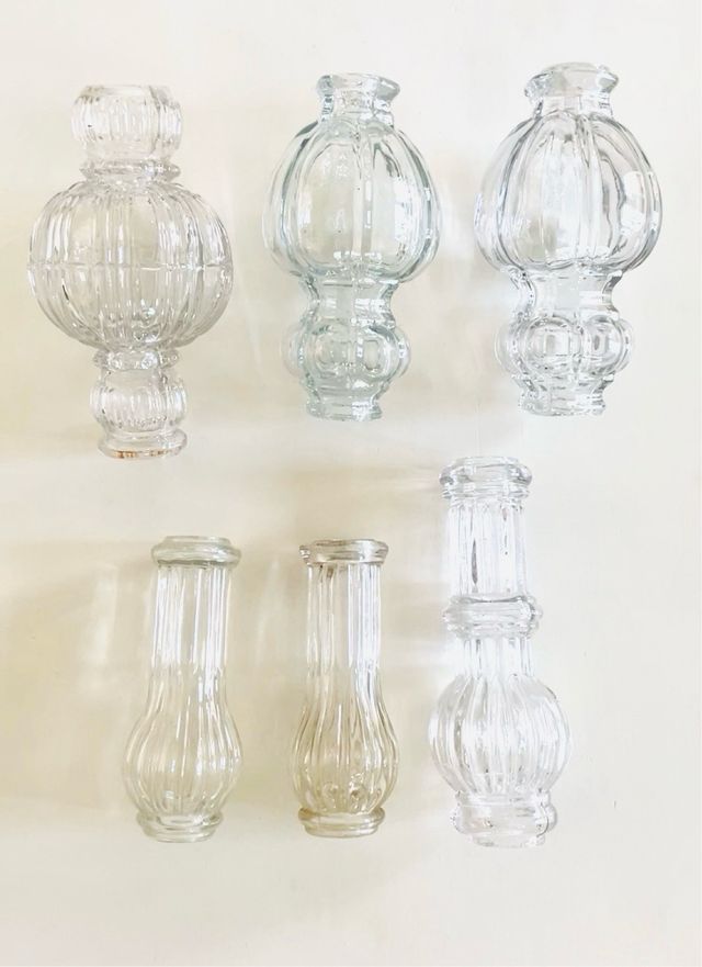 Recambios lámpara vintage cristal (Set de 6)