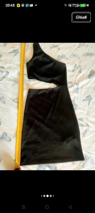 Miniabito nero cut-out