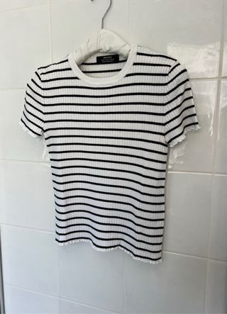 Camiseta rayas Blanca y Negra