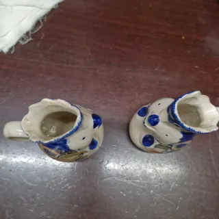 Coppia Brocche Gallo Ceramica Vintage