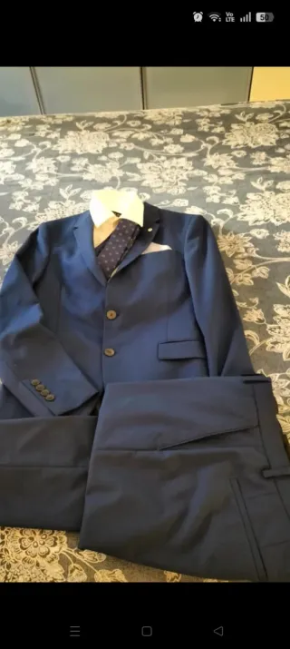 Completo elegante uomo Zara Man blu taglia M