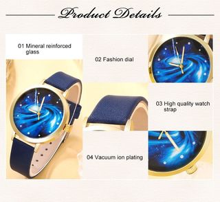 Conjunto Joyas y Reloj Mujer Azul