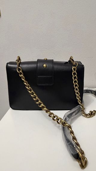 Borsa Pinko Love Birds Nera Pelle