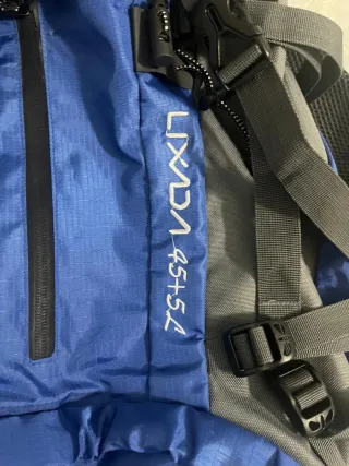 Mochila Senderismo Lixada 50L Azul/Gris