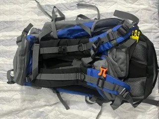 Mochila Senderismo Lixada 50L Azul/Gris