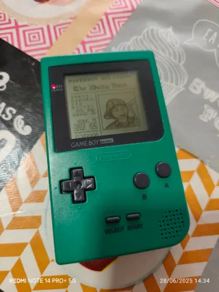 Nintendo Game Boy Pocket Verde + Juego PaperBoy