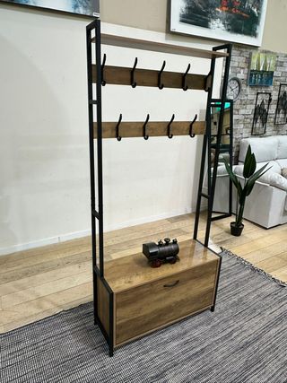 Colgador zapatero estilo industrial NUEVO A ESTRENAR