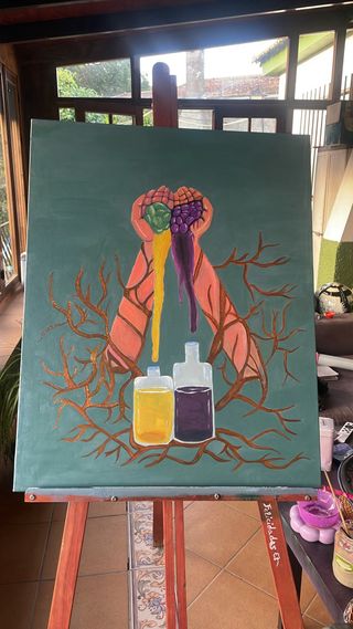 Obra de arte original pintada a mano