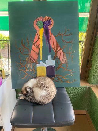 Obra de arte original pintada a mano