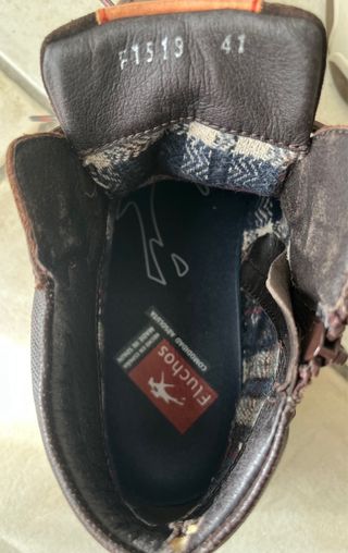 Scarponcino uomo stringato con zip marrone