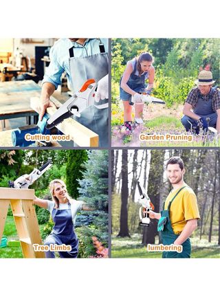 Mini Motosierra 6 Batería Mano