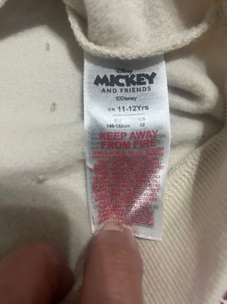 Sudadera Mickey Mouse Beige y Negra