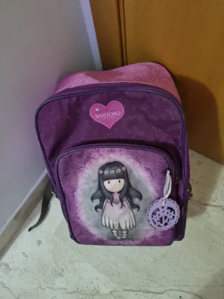 Mochila escolar Santoro London morada