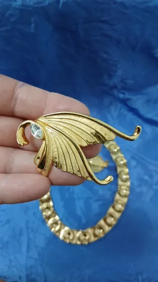 Lote Gargantilla/Pendientes/Broche Vintage 90's