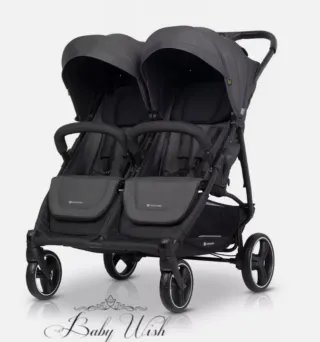 Carrito gemelar con capazo marca Easygo Domino
