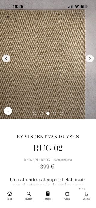 Alfombra RUG 02 Beige/Marrón