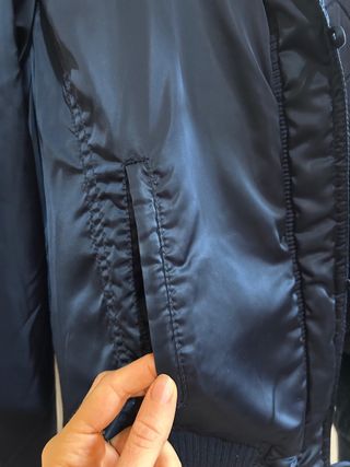 Giacca bomber St.Diego blu con cappuccio