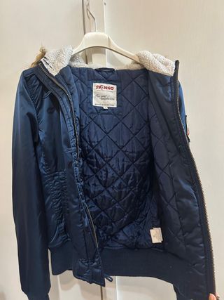 Giacca bomber St.Diego blu con cappuccio