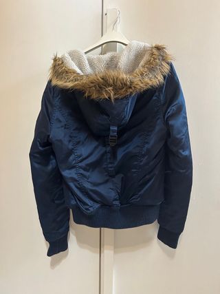 Giacca bomber St.Diego blu con cappuccio