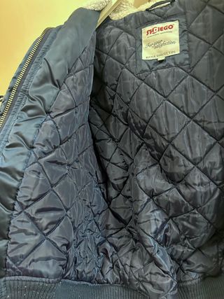 Giacca bomber St.Diego blu con cappuccio