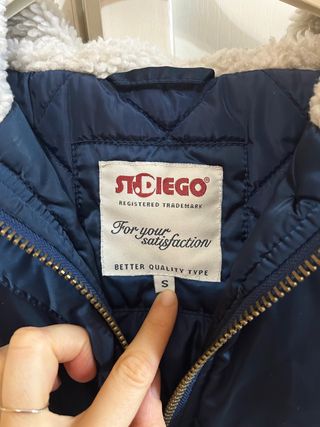 Giacca bomber St.Diego blu con cappuccio