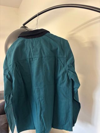 Giacca Vans verde petrolio con colletto in velluto