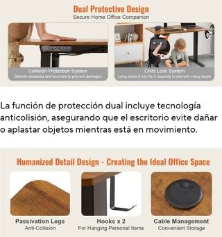 Mesa elevable eléctrica escritorio NUEVA