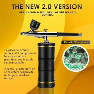 Aerógrafo de acción simple recargable