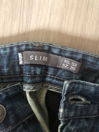 2 Pantaloni Uomo Tg 52 Blu e Verdi