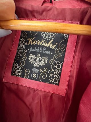 Cazadora motera Koroshi roja