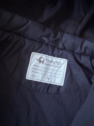 Buzo bebé osito azul marino