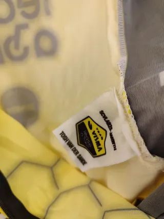 Gilet smanicato ciclismo VISMA Lease a Bike giallo