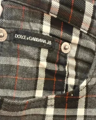 Pantaloni Dolce & Gabbana a quadri taglia M