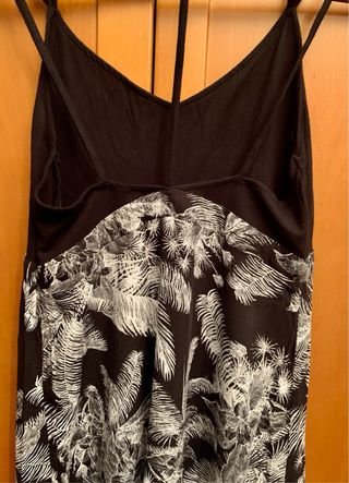 Vestido Hurley Negro Estampado Talla M