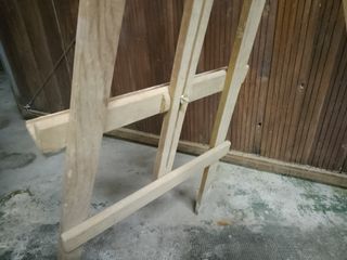 Caballete de madera para pintar