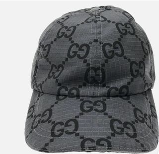 Gorra Gucci Original GG Negra Gris