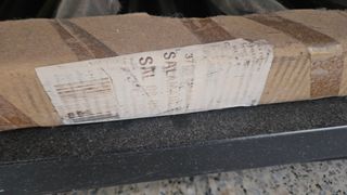 Expositor rollos tela/papel metal negro