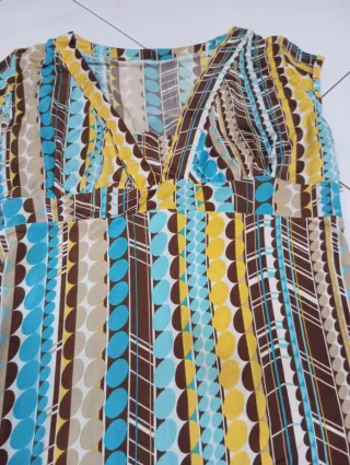 Abito vintage fantasia righe