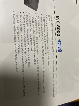 Carrete Okuma INC-8000.