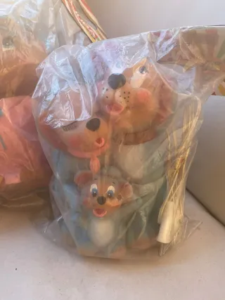 Set di 6 pupazzi in gomma Majuba