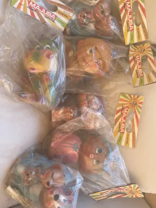 Set di 6 pupazzi in gomma Majuba