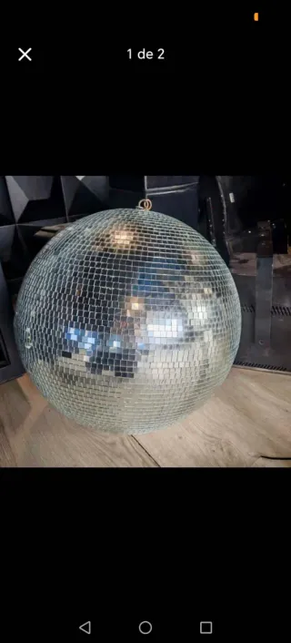 Bola de discoteca con motor