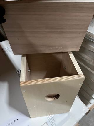 Caja nido para autillo/abubilla