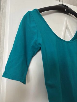 Abito aderente verde acqua