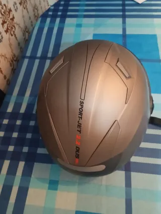 Casco Moto Jet con visera negra para sol SPORT