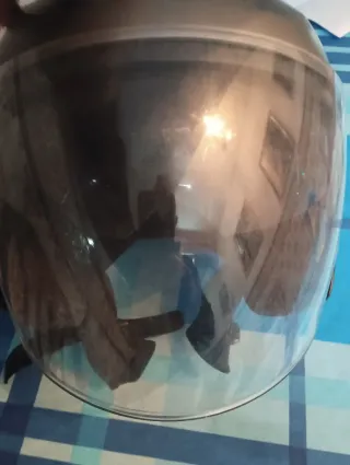 Casco Moto Jet con visera negra para sol SPORT