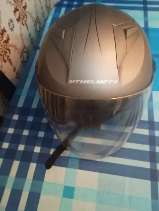 Casco Moto Jet con visera negra para sol SPORT