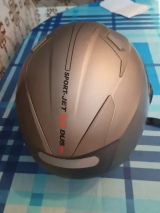 Casco Moto Jet con visera negra para sol SPORT